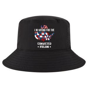 Trump 2024 Convicted Felon IM Voting Convicted Felon 2024 Cool Comfort Performance Bucket Hat