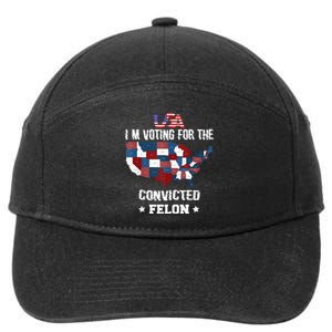 Trump 2024 Convicted Felon IM Voting Convicted Felon 2024 7-Panel Snapback Hat