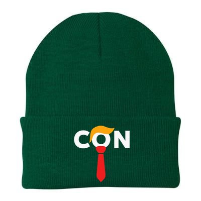 Trump 2024 Convicted Felon Don The Con Knit Cap Winter Beanie