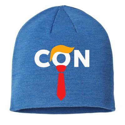 Trump 2024 Convicted Felon Don The Con Sustainable Beanie