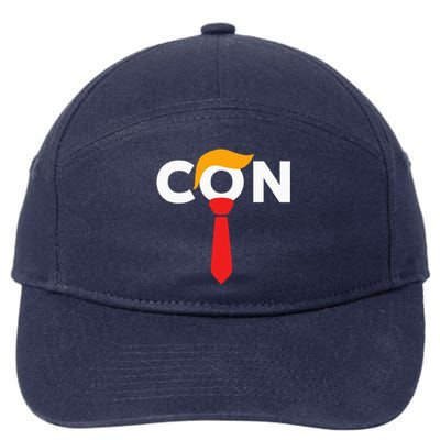 Trump 2024 Convicted Felon Don The Con 7-Panel Snapback Hat