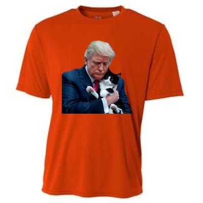 Trump 2024 Cat Maga Funny Trump Cat Cooling Performance Crew T-Shirt