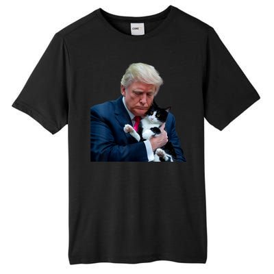 Trump 2024 Cat Maga Funny Trump Cat Tall Fusion ChromaSoft Performance T-Shirt