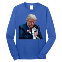 Trump 2024 Cat Maga Funny Trump Cat Long Sleeve Shirt