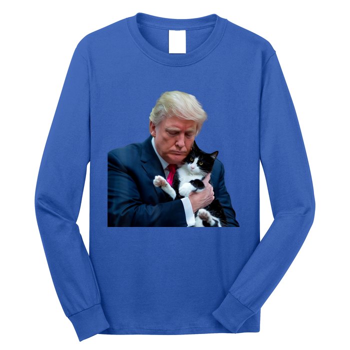 Trump 2024 Cat Maga Funny Trump Cat Long Sleeve Shirt