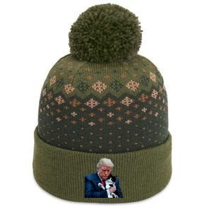 Trump 2024 Cat Maga Funny Trump Cat The Baniff Cuffed Pom Beanie