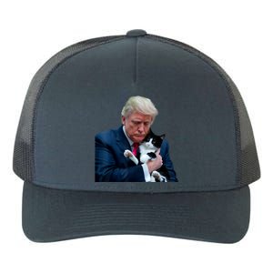 Trump 2024 Cat Maga Funny Trump Cat Yupoong Adult 5-Panel Trucker Hat