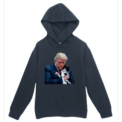 Trump 2024 Cat Maga Funny Trump Cat Urban Pullover Hoodie