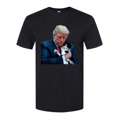 Trump 2024 Cat Maga Funny Trump Cat Softstyle CVC T-Shirt