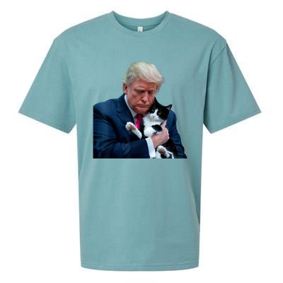 Trump 2024 Cat Maga Funny Trump Cat Sueded Cloud Jersey T-Shirt