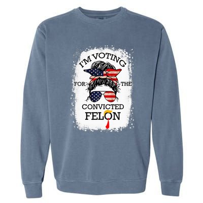 Trump 2024 Convicted Felon Garment-Dyed Sweatshirt