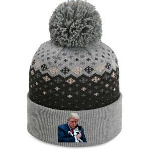 Trump 2024 Cat Maga Funny Trump Cat The Baniff Cuffed Pom Beanie