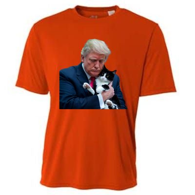 Trump 2024 Cat Maga Funny Trump Cat Cooling Performance Crew T-Shirt