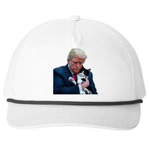 Trump 2024 Cat Maga Funny Trump Cat Snapback Five-Panel Rope Hat