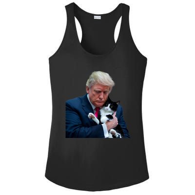 Trump 2024 Cat Maga Funny Trump Cat Ladies PosiCharge Competitor Racerback Tank