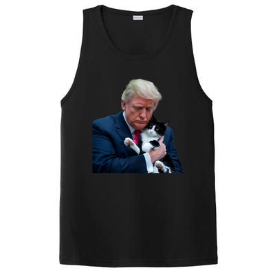 Trump 2024 Cat Maga Funny Trump Cat PosiCharge Competitor Tank