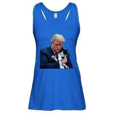 Trump 2024 Cat Maga Funny Trump Cat Ladies Essential Flowy Tank