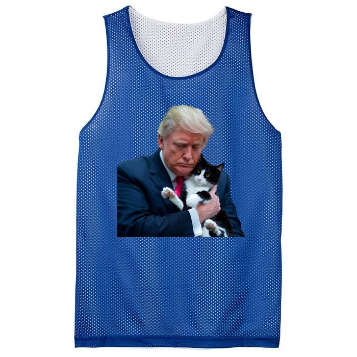 Trump 2024 Cat Maga Funny Trump Cat Mesh Reversible Basketball Jersey Tank