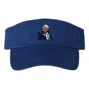 Trump 2024 Cat Maga Funny Trump Cat Valucap Bio-Washed Visor