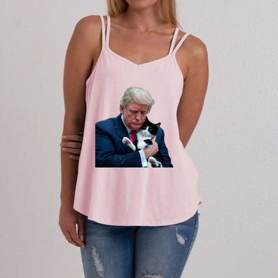 Trump 2024 Cat Maga Funny Trump Cat Women's Strappy Tank