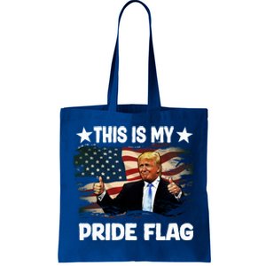 Trump 2024 Convicted Felon This Is My Pride Flag Gift Tote Bag