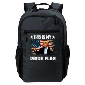 Trump 2024 Convicted Felon This Is My Pride Flag Gift Daily Commute Backpack