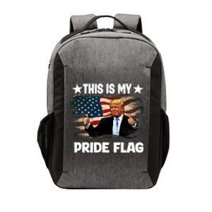 Trump 2024 Convicted Felon This Is My Pride Flag Gift Vector Backpack