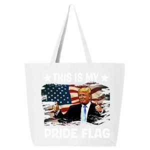 Trump 2024 Convicted Felon This Is My Pride Flag Gift 25L Jumbo Tote