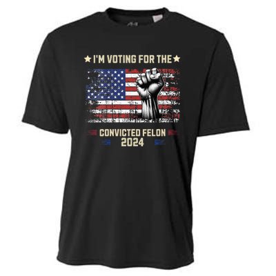 Trump 2024 Convicted Felon Im Voting Convicted Felon 2024 Cooling Performance Crew T-Shirt