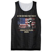 Trump 2024 Convicted Felon Im Voting Convicted Felon 2024 Mesh Reversible Basketball Jersey Tank