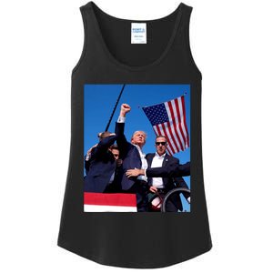 Trump 2024 Donald Trump Fist Pump Ladies Essential Tank