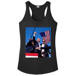 Trump 2024 Donald Trump Fist Pump Ladies PosiCharge Competitor Racerback Tank