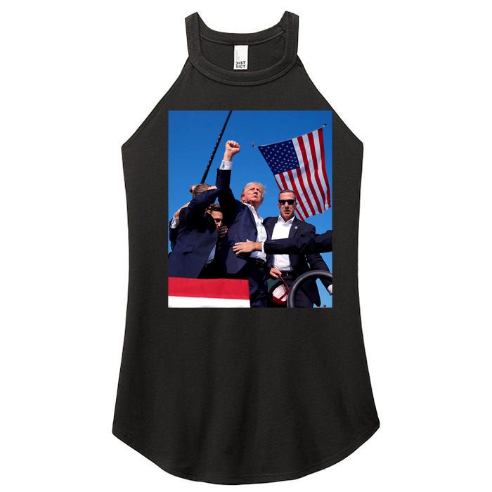 Trump 2024 Donald Trump Fist Pump Women’s Perfect Tri Rocker Tank