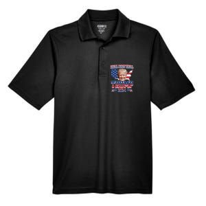 Trump 2024 Drill Baby Drill Us Flag Republican 4th Of July Men's Origin Performance Pique Polo