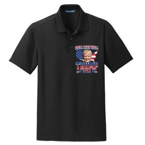 Trump 2024 Drill Baby Drill Us Flag Republican 4th Of July Dry Zone Grid Polo