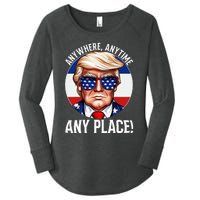 Trump 2024 Debate 2024 Election Funny Trump Biden Women's Perfect Tri Tunic Long Sleeve Shirt