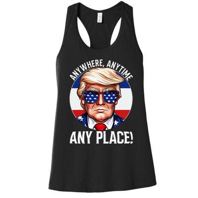 Trump 2024 Debate 2024 Election Funny Trump Biden Women's Racerback Tank