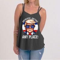 Trump 2024 Debate 2024 Election Funny Trump Biden Women's Strappy Tank