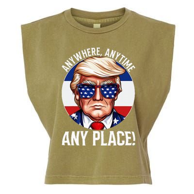 Trump 2024 Debate 2024 Election Funny Trump Biden Garment-Dyed Women's Muscle Tee