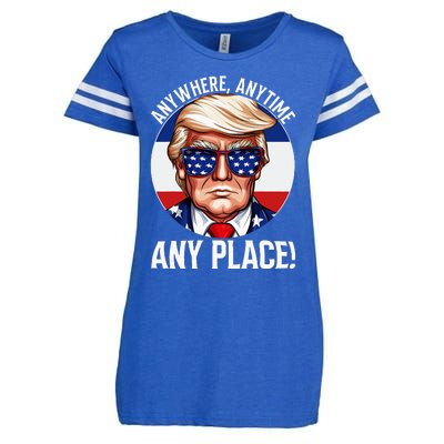 Trump 2024 Debate 2024 Election Funny Trump Biden Enza Ladies Jersey Football T-Shirt