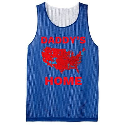 Trump 2024 DaddyS Home Trump Won 2024 Electoral Mesh Reversible Basketball Jersey Tank