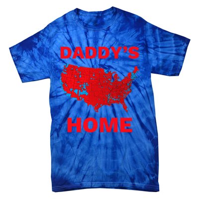 Trump 2024 DaddyS Home Trump Won 2024 Electoral Tie-Dye T-Shirt