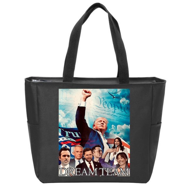 Trump 2024 Dream Team Zip Tote Bag
