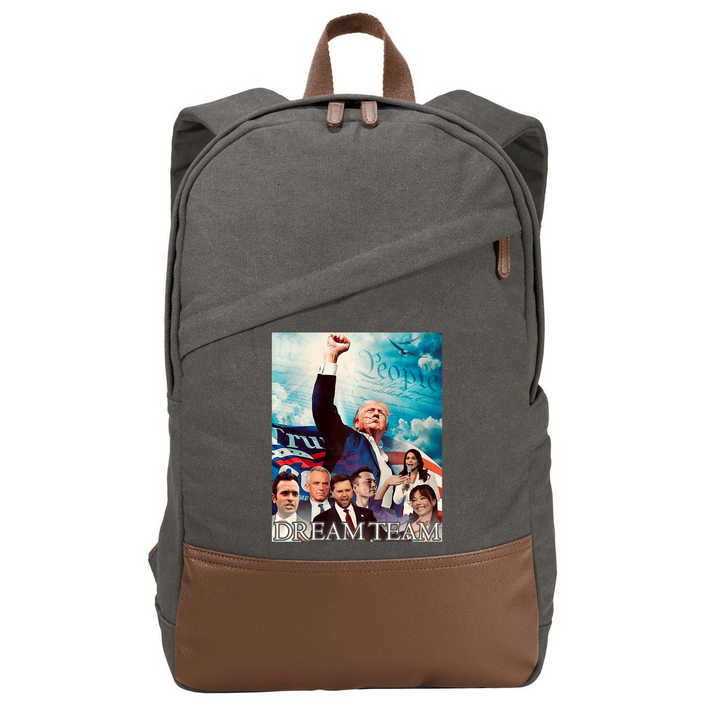 Trump 2024 Dream Team Cotton Canvas Backpack