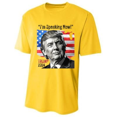 Trump 2024 Debate Quote IM Speaking Now Political Performance Sprint T-Shirt