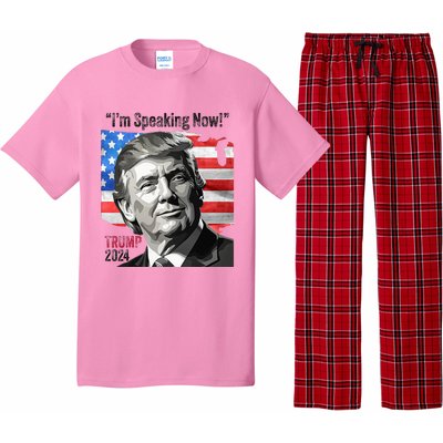 Trump 2024 Debate Quote IM Speaking Now Political Pajama Set