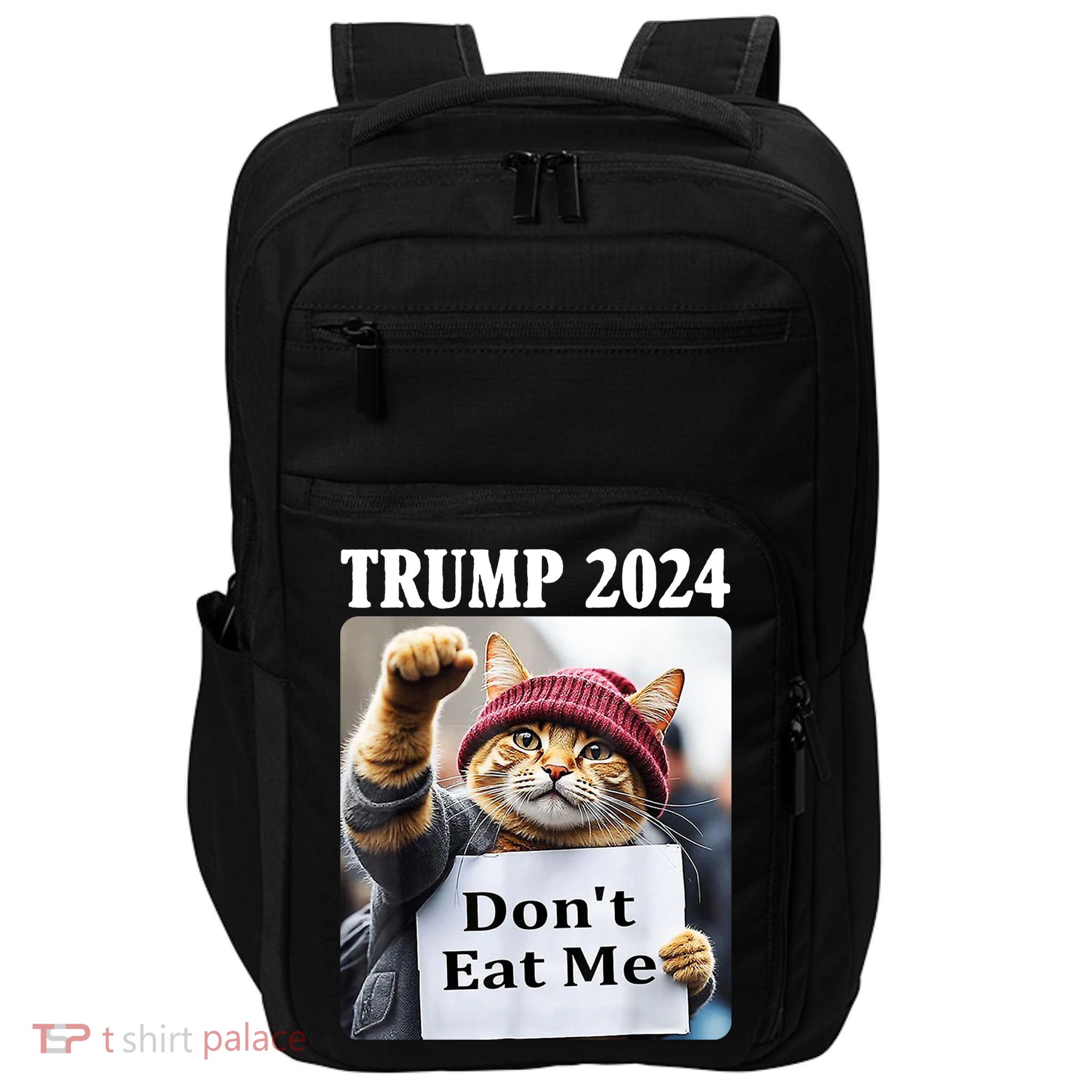 Trump 2024 Dont Eat Me Funny Cat Election Impact Tech Backpack