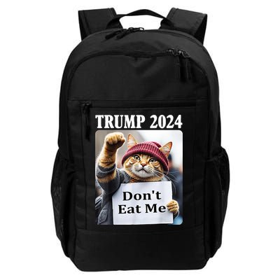 Trump 2024 Dont Eat Me Funny Cat Election Backpack