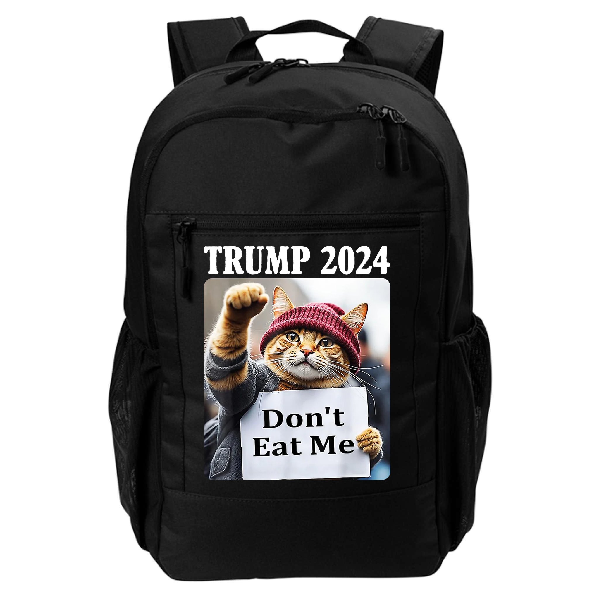 Trump 2024 Dont Eat Me Funny Cat Election Backpack