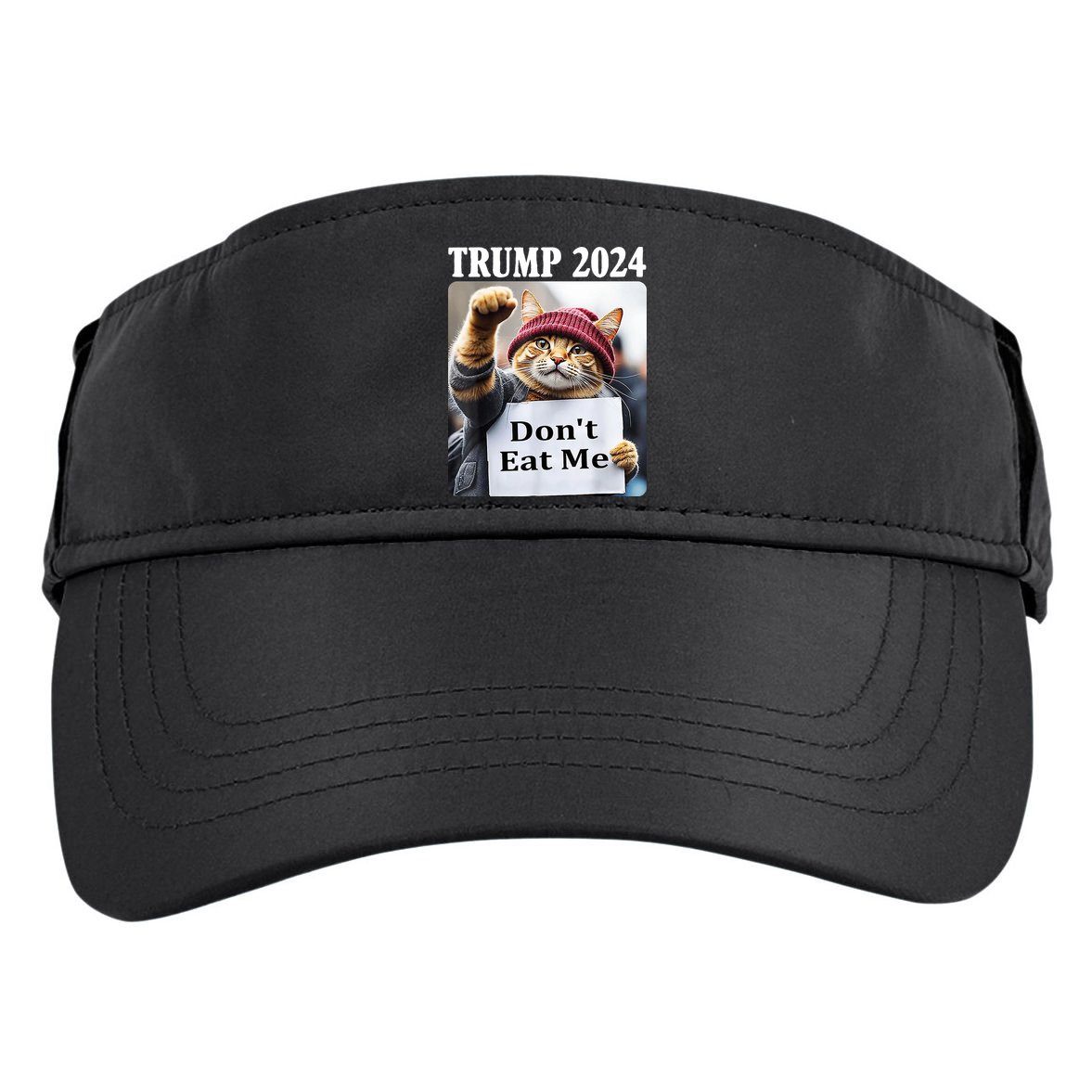 Trump 2024 Dont Eat Me Funny Cat Election Adult Drive Performance Visor